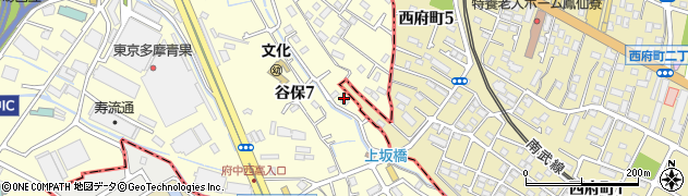 東京都国立市谷保7丁目15周辺の地図