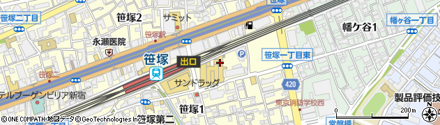サイゼリヤ 笹塚駅前店周辺の地図
