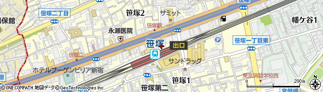 大黒屋笹塚店周辺の地図