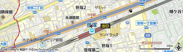 太樹苑　笹塚店周辺の地図