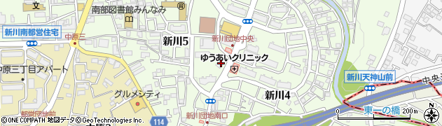 東京都三鷹市新川5丁目6-19周辺の地図