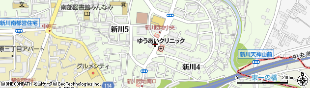 東京都三鷹市新川5丁目6周辺の地図