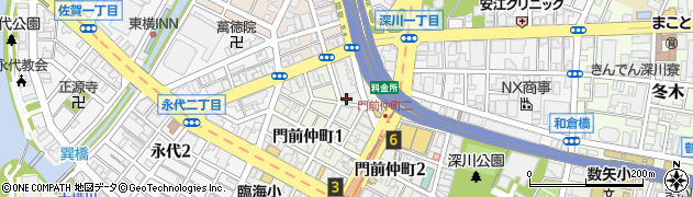 深川東京モダン館周辺の地図