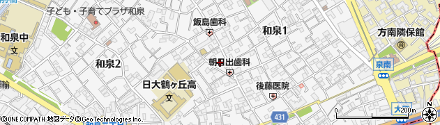 東京都杉並区和泉2丁目31周辺の地図