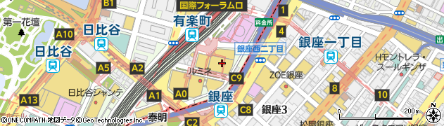 東京都千代田区有楽町2丁目7周辺の地図