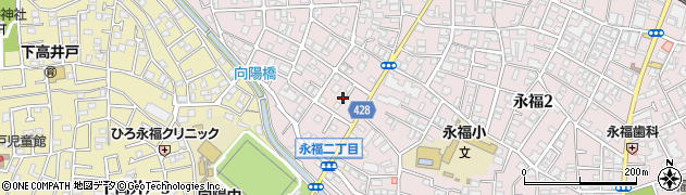 東京都杉並区永福3丁目10周辺の地図