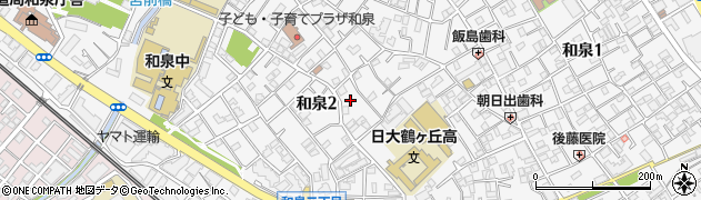 東京都杉並区和泉2丁目35-5周辺の地図