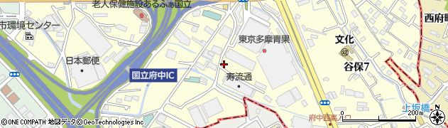 東京都国立市谷保6丁目周辺の地図