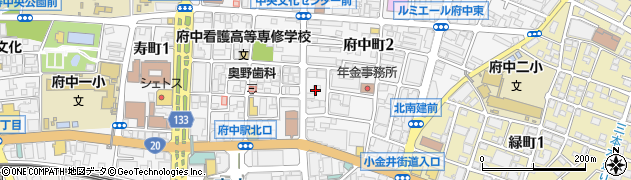 東京都府中市府中町2丁目10周辺の地図