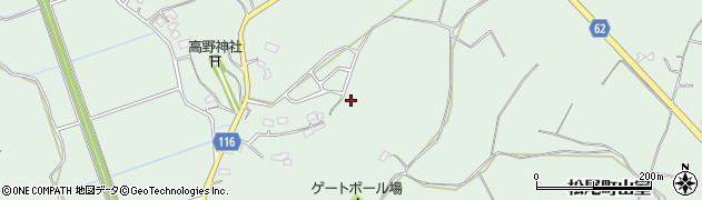 千葉県山武市松尾町山室周辺の地図