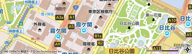東京弁護士　会秘書課周辺の地図