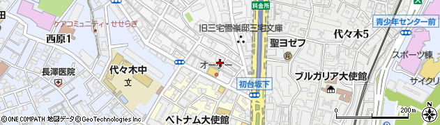 東京都渋谷区初台2丁目4-18周辺の地図