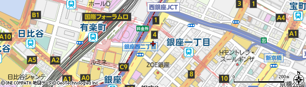 株式会社大黒屋銀座店周辺の地図