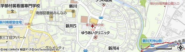 東京都三鷹市新川5丁目6-22周辺の地図