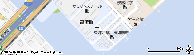 千葉県市川市高浜町周辺の地図