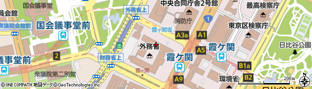 東京都千代田区霞が関2丁目周辺の地図