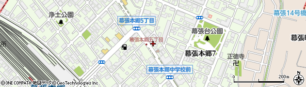 読売新聞　幕張本郷サービスセンター周辺の地図