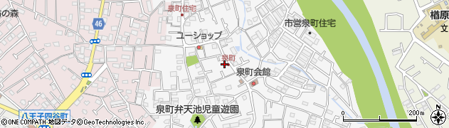 東京都八王子市泉町1277周辺の地図