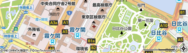 裁判所　東京簡易裁判所民事部門民事第２室書記官室１係・２係・８係周辺の地図