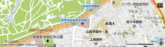 港区マラソン実行委員会事務局周辺の地図