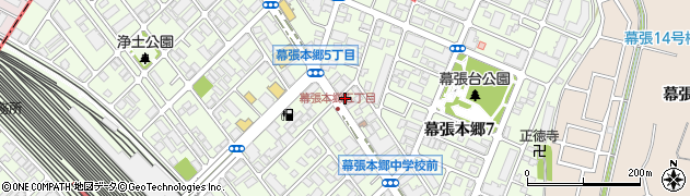 京葉学院幕張本郷校周辺の地図