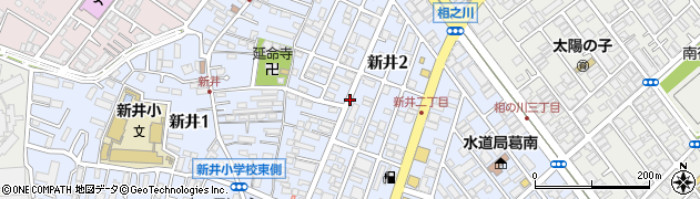 千葉県市川市新井周辺の地図