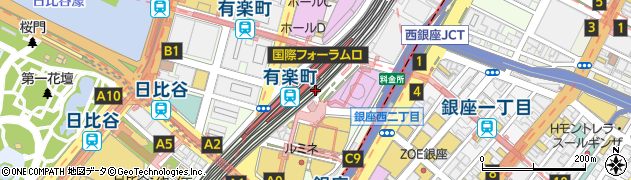 吉野家 有楽町店周辺の地図