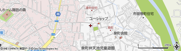 東京都八王子市泉町1217-2周辺の地図