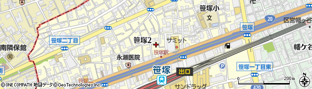 東京都渋谷区笹塚周辺の地図