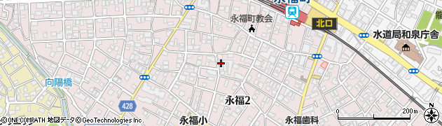 東京都杉並区永福2丁目36-7周辺の地図