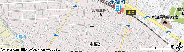 東京都杉並区永福2丁目36-11周辺の地図