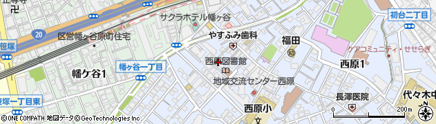中田邸_西原2丁目akippa駐車場周辺の地図