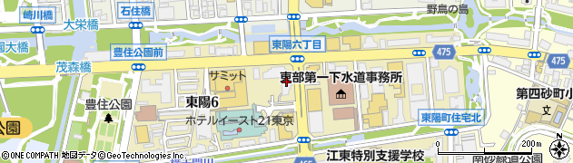 ラフィネ東京イースト２１店周辺の地図