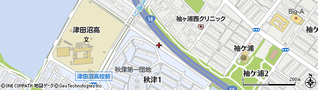 袖ヶ浦5号公園周辺の地図