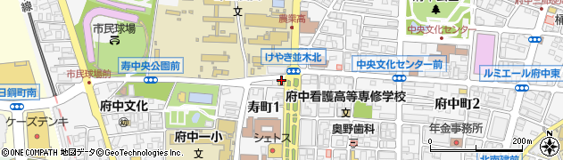 ファミリーマート府中寿町店周辺の地図
