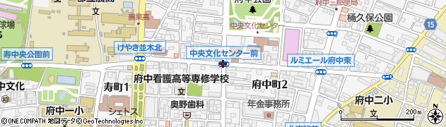中央文化センター前周辺の地図