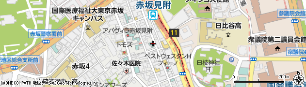 東京都港区赤坂3丁目周辺の地図