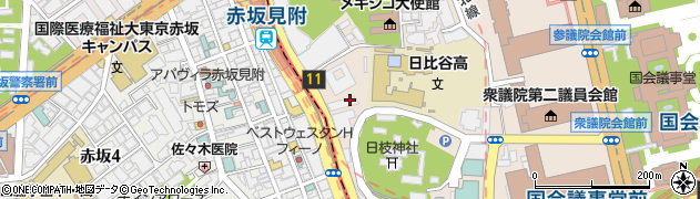 肉とワインのオリエンタルビストロ SAPANA サパナ 赤坂 赤坂見附店周辺の地図