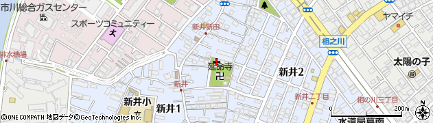 新井寺周辺の地図