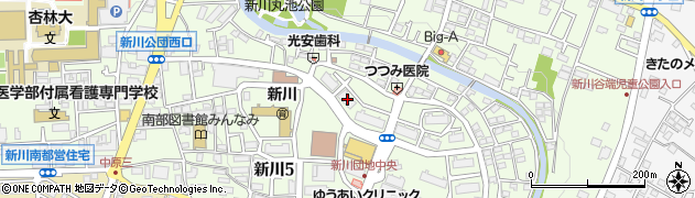 東京都三鷹市新川5丁目6-6周辺の地図