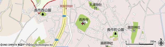 長胤寺周辺の地図