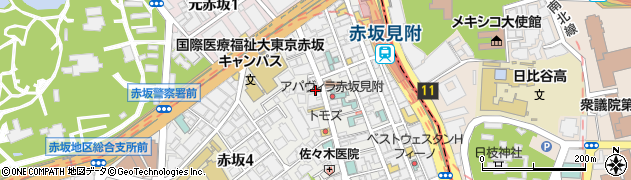 Music Bar Accord 赤坂見附周辺の地図