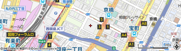 十八親和銀行東京中央支店周辺の地図