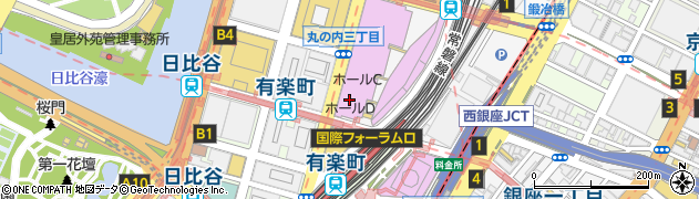 酒蔵レストラン 宝 東京国際フォーラム店周辺の地図