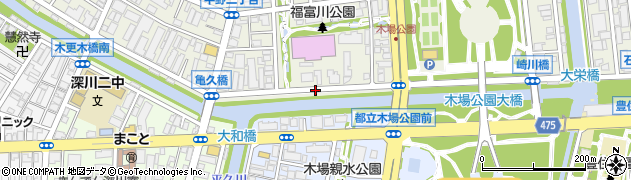 仙台堀川周辺の地図