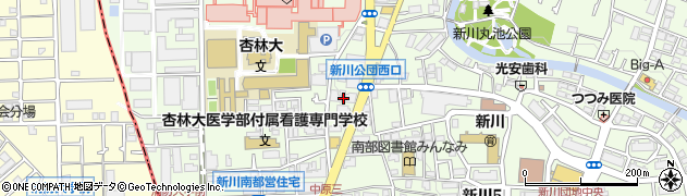 東京都三鷹市新川6丁目11-5周辺の地図