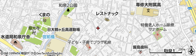 東京都杉並区和泉2丁目41-3周辺の地図