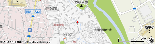 東京都八王子市泉町1252-1周辺の地図