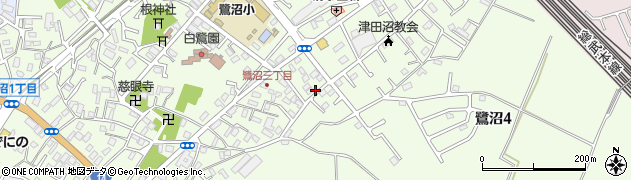 千葉県習志野市鷺沼周辺の地図