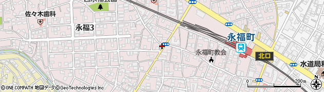 東京都杉並区永福3丁目45-9周辺の地図